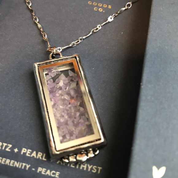 Universal Thread Titanium Quartz, Pearl & Amethyst Necklace – New in Box - Picture 5 of 5